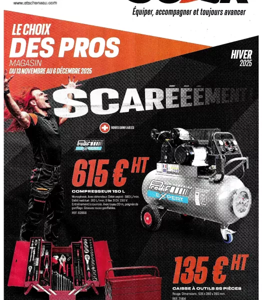 SCAR LE CHOIX DES PROS MAGASIN DU 13/11/2025 AU 06/12/2025